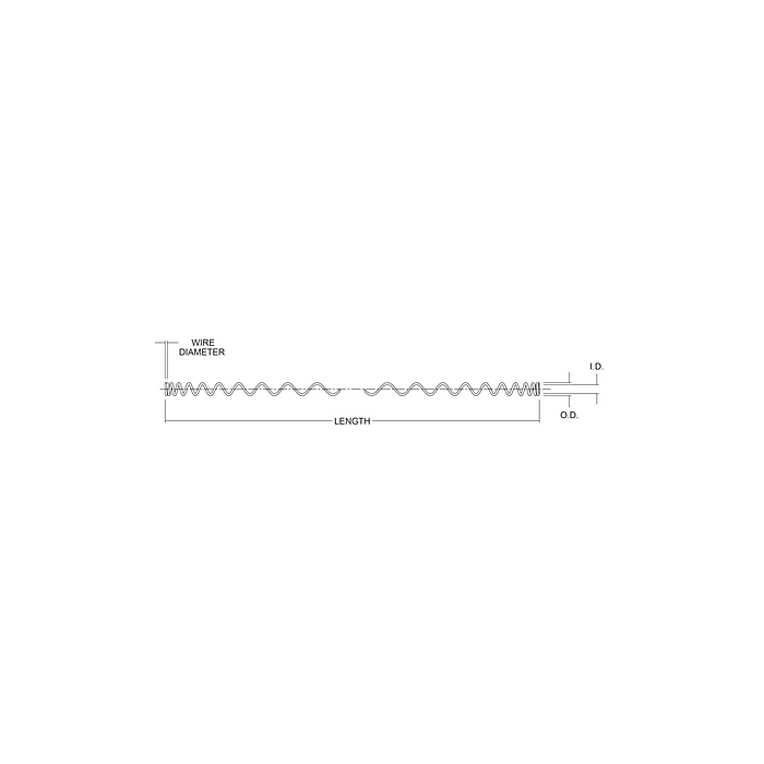 CENTURY SPRING 1 in 36 in Carbon Steel Compression Spring