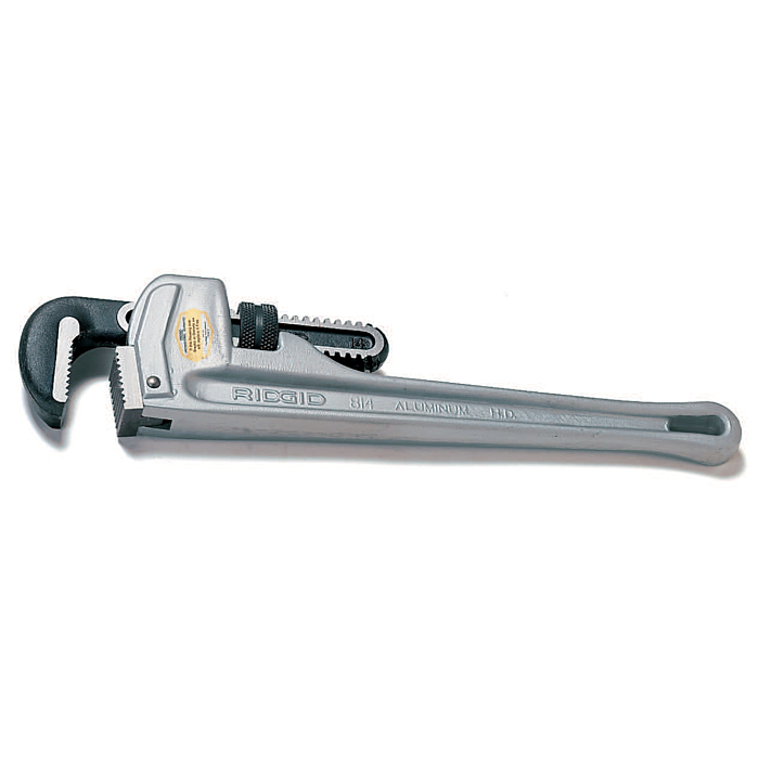 RIDGID 810 10" Aluminum Straight Pipe Wrench, 31090