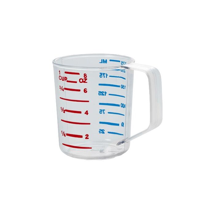 Rubbermaid 8 oz Polycarbonate Clear Measuring Cup