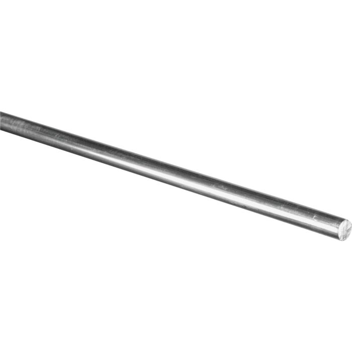 HILLMAN Hillman Steelworks Aluminum 3/8 In. X 6 Ft. Solid Rod