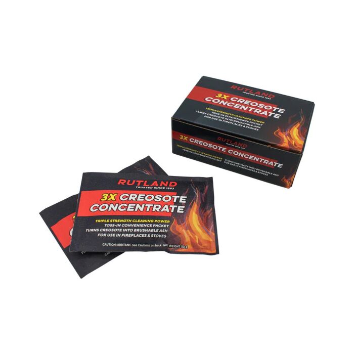 Rutland Creosote Concentrate Packets, Triple Power Creosote Remover