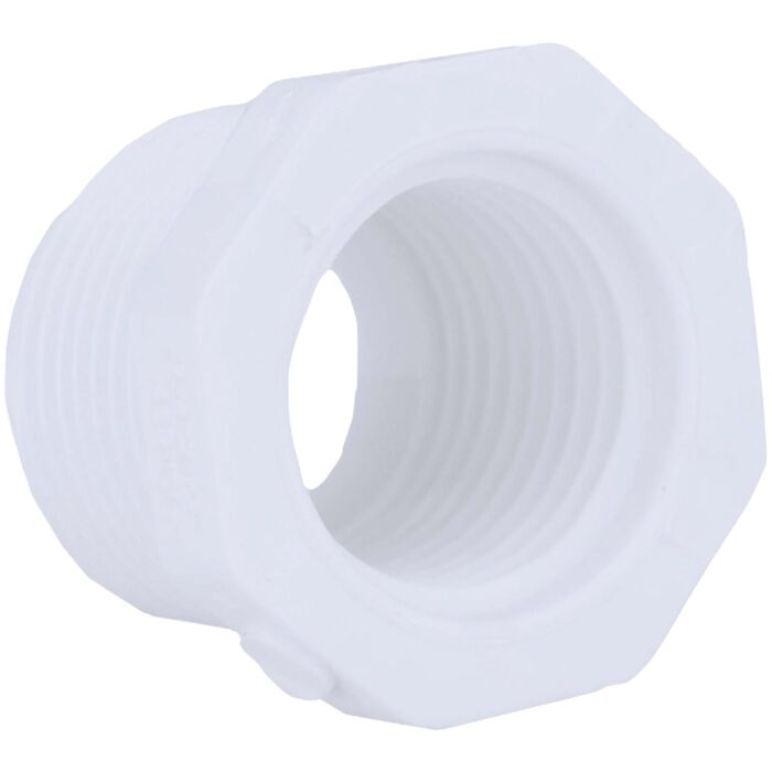 Charlotte Pipe Schedule 40 PVC Bushing - 2 in. MPT x 1-1/2 in. FPT