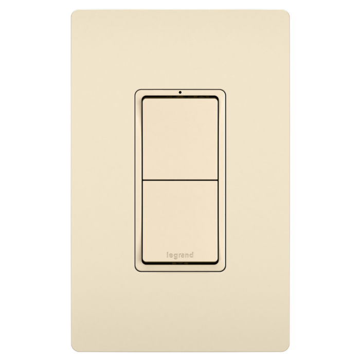 Pass & Seymour radiant® Two Single-Pole Switches, Light Almond