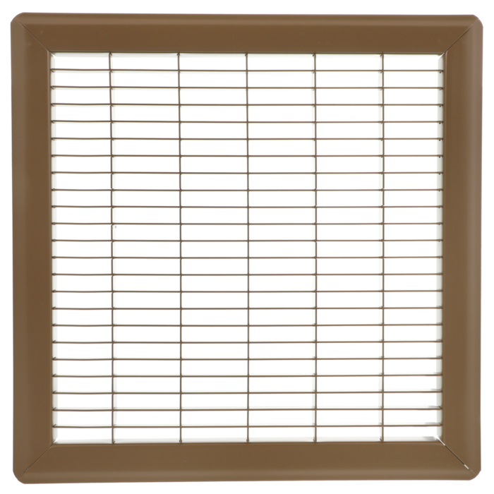 Imperial 12-in x 14-in Return Air Floor Grille, Steel, Brown
