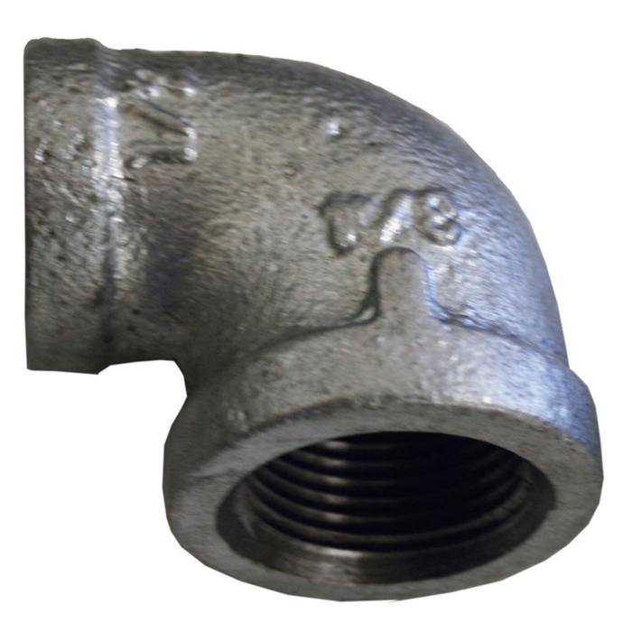 Jones Stephens 1/2" x 1/4" Reducing 90° Elbow Galvanized