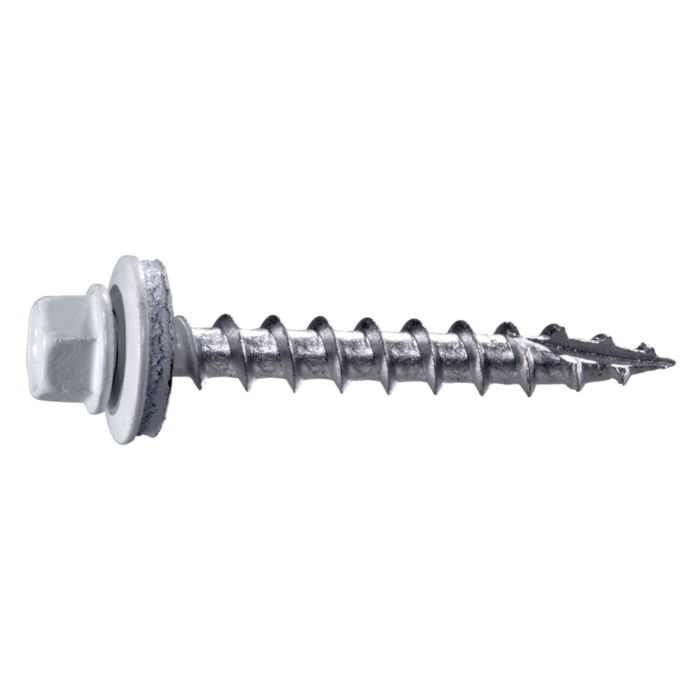 #10 x 1-1/2" Roof Screw, White 