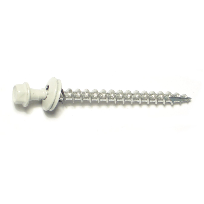 #10 x 2-1/2" Roof Screw, White 