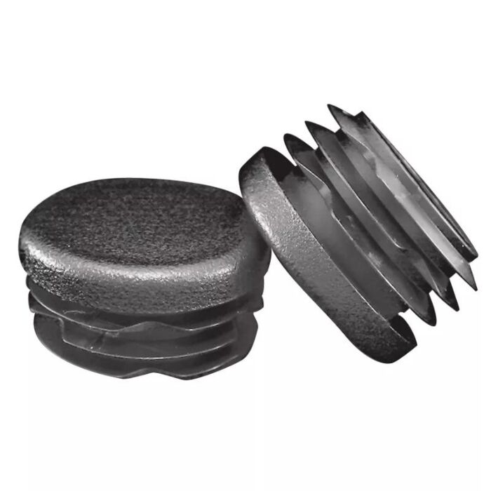 Essentra 1.875 in Low-Density Polyethylene Textured Round Multi-Gauge Ribbed Tube Insert Glide