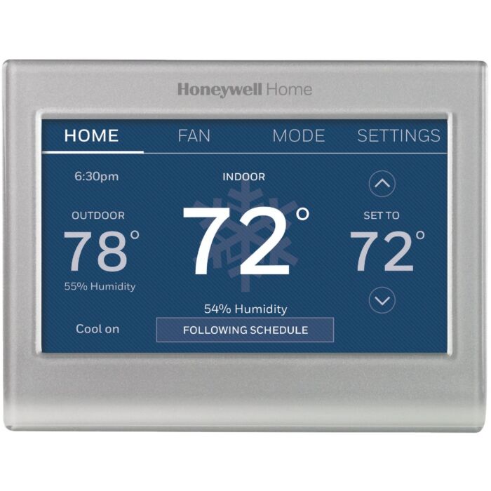 Honeywell Home WiFi Smart Color 7-Day Programmable Silver Metallic