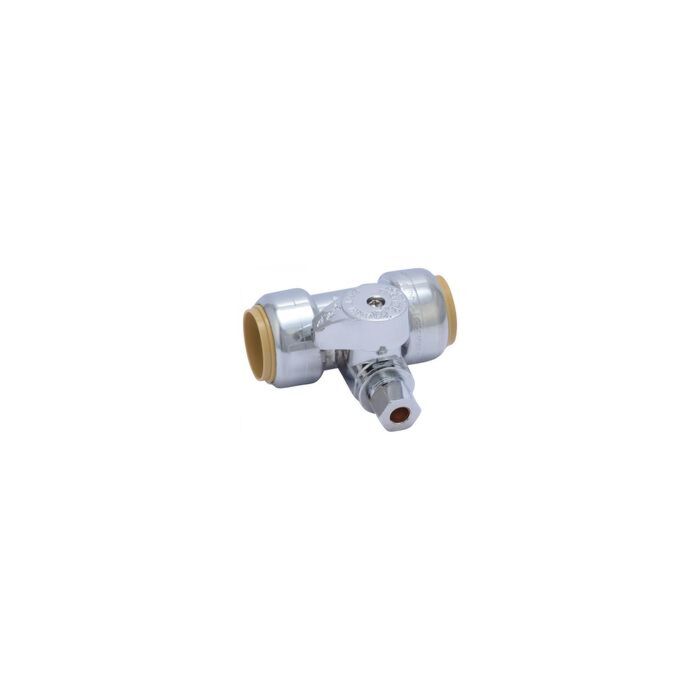 SharkBite™ 3/4 x 3/4 x 1/4 in PTC x Compression 125 psi Compression Tee Stop