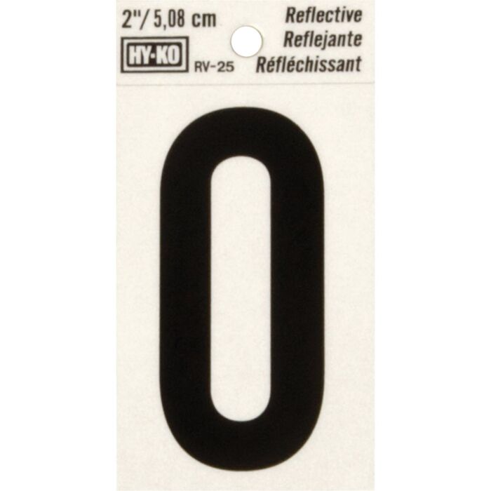 HY-KO Hy-Ko Vinyl 2 In. Reflective Adhesive Number Zero
