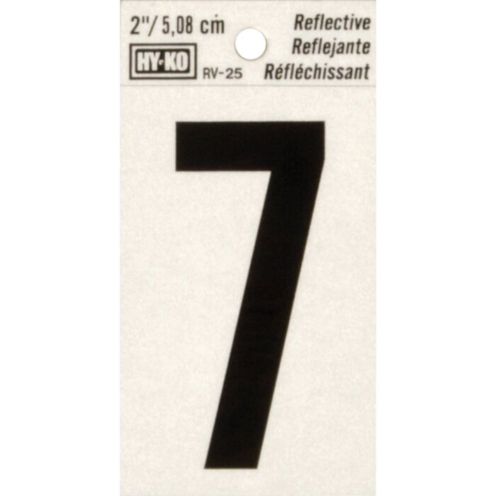HY-KO Hy-Ko Vinyl 2 In. Reflective Adhesive Number Seven