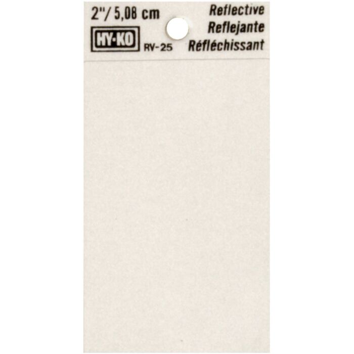 HY-KO Hy-Ko 2 In. Vinyl Adhesive Symbol, Blank