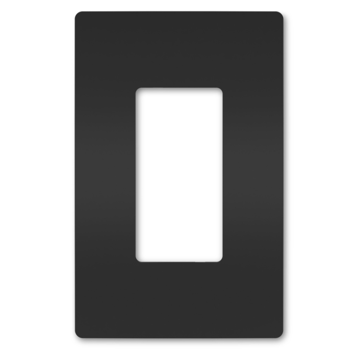 Pass & Seymour radiant® 1-Gang Screwless Wall Plate (Black)