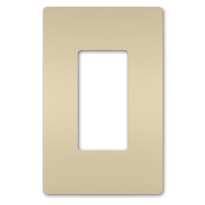 Pass & Seymour radiant® 1-Gang Screwless Wall Plate (Ivory)
