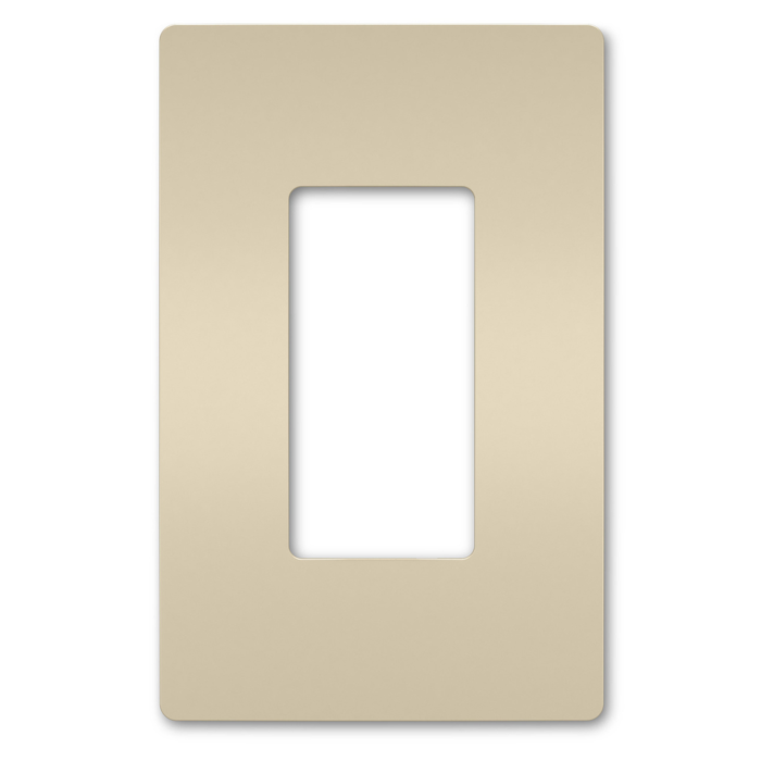 Pass & Seymour radiant® 1-Gang Screwless Wall Plate (Light Almond)