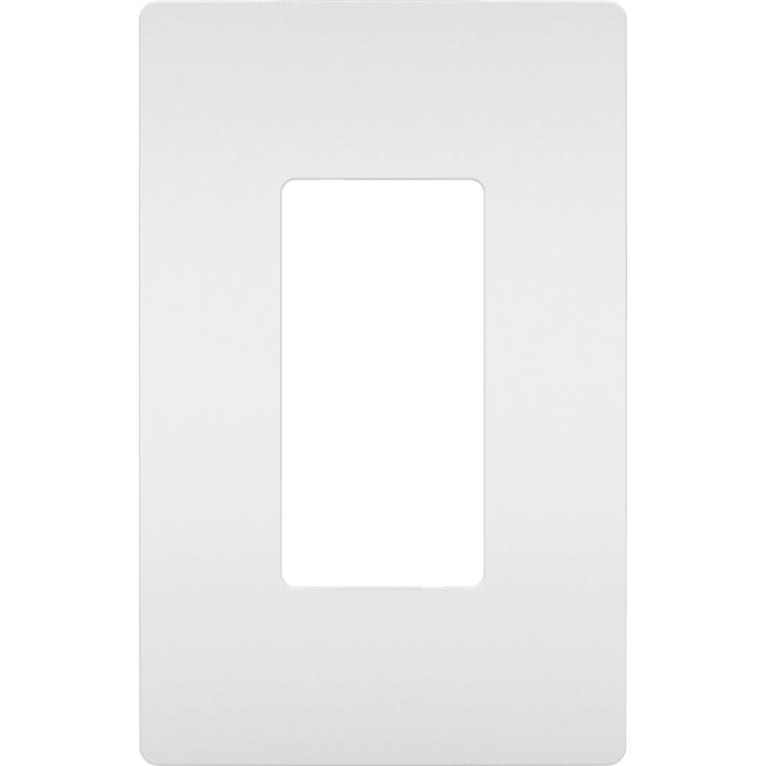 Pass & Seymour radiant® 1-Gang Screwless Wall Plate (White)