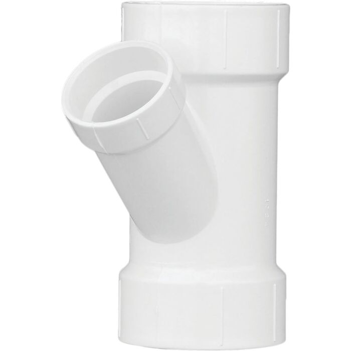 Charlotte Pipe 3 In. x 2 In. Schedule 40 DWV Reducing PVC Wye
