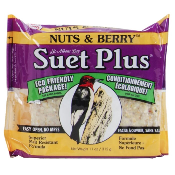 Suet Plus® Wildlife Sciences Suet Plus® 202 11 oz Suet Nuts & Berry Suet Cake