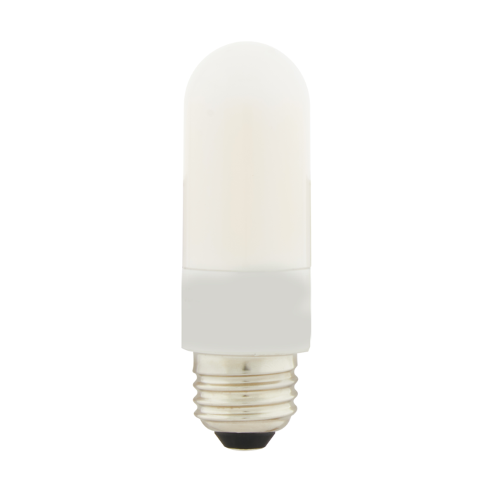 Satco 8 Watt T10 LED - Frosted - Medium base - 3000K - High Lumen - 120 Volt - Non-Dimmable - Carded
