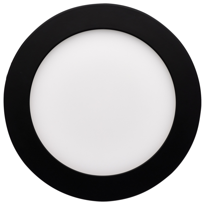 Satco 12 Watt LED Direct Wire Round Downlight (Black) 6 in.