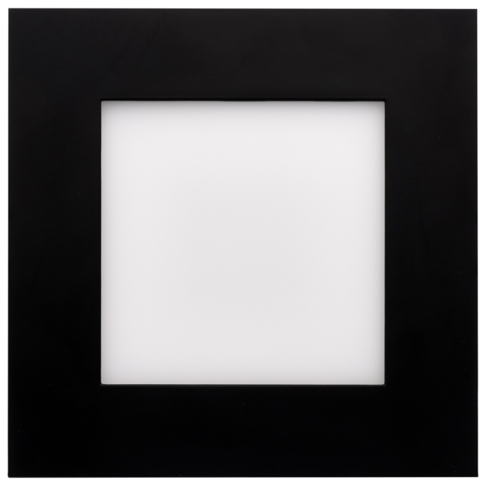 Satco 12 Watt LED Direct Wire Square Downlight (Black) 6 in.