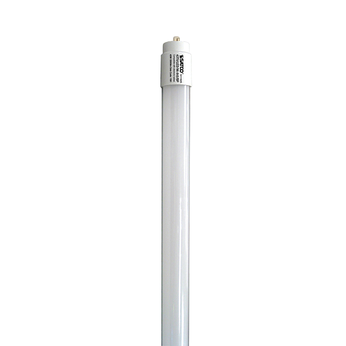 Satco 43 Watt T8 LED - Single pin base - 6500K - 50000 Average rated hours - 5500 Lumens - Type B - Ballast Bypass - Double Ended Wiring