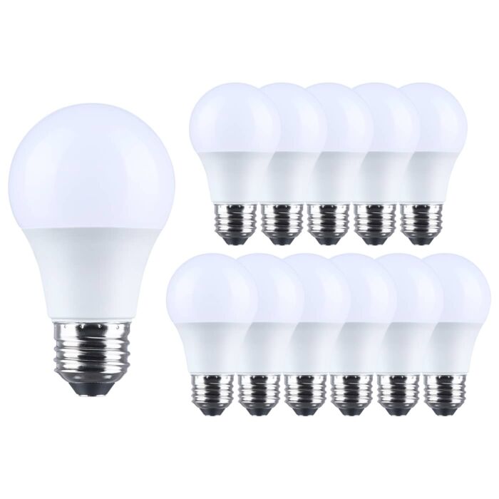 Satco 75/12W A19 50k LED Bulb (12pk)