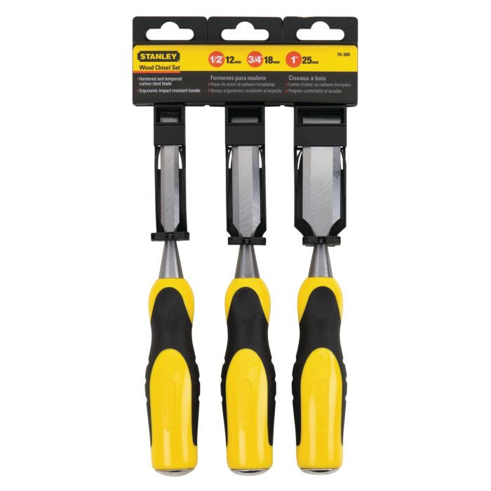 Stanley Wood Chisel Set (3pc)