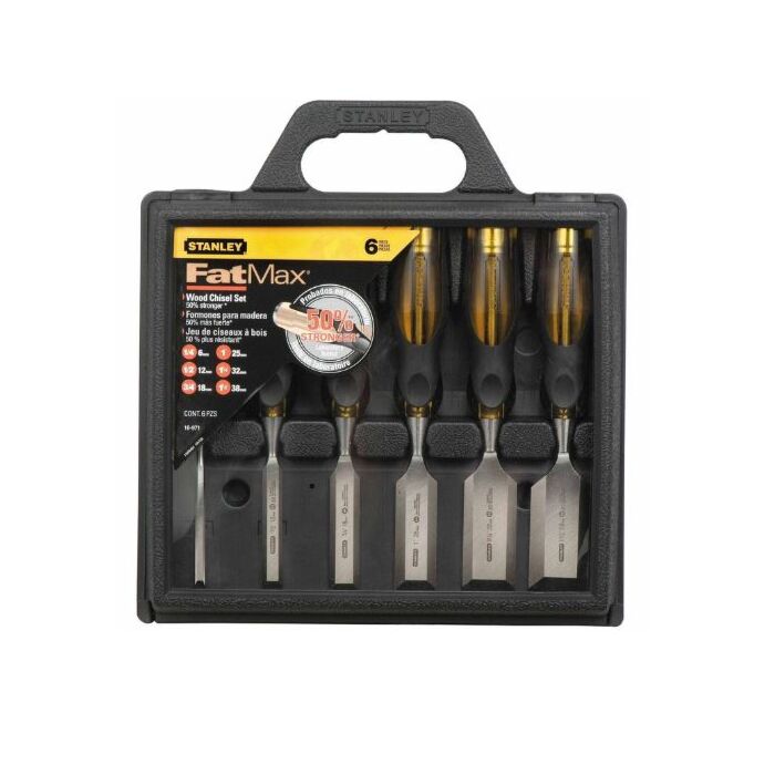 Stanley FATMAX Thru Tang Wood Chisel Set (6pc)