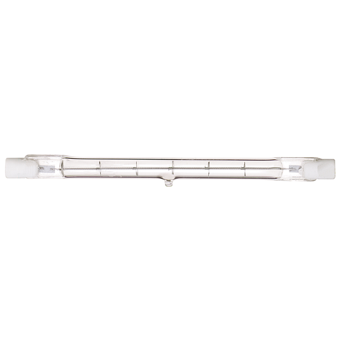 Satco 500 Watt - Halogen - T3 - Clear - 1500 Average rated hours - 9500 Lumens - Double Ended base - 120 Volt - 2-Card