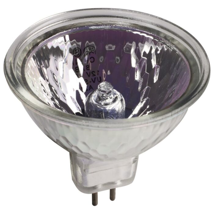 Satco 20W Halogen MR16 BAB 12V Miniature 2-Pin Round Base Light Bulb