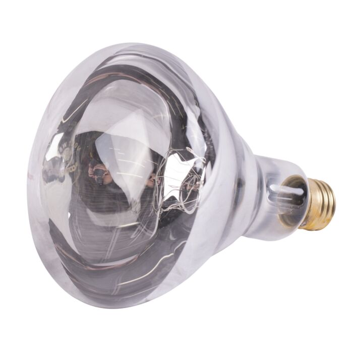 Satco 125 Watt BR40 Incandescent - Clear Heat - 6000 Average rated hours - Medium base - 120 Volt
