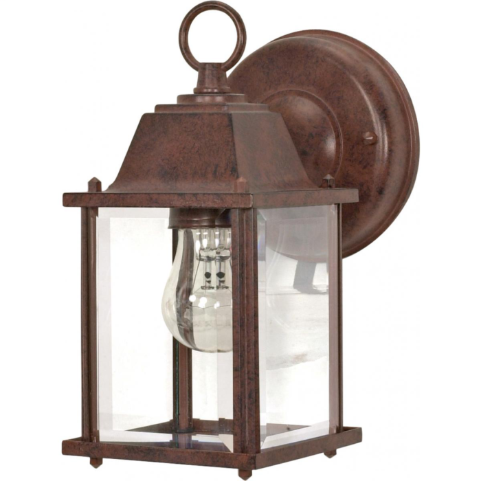 Satco Cube Wall Lantern (Old Bronze) 8-5/8 in.