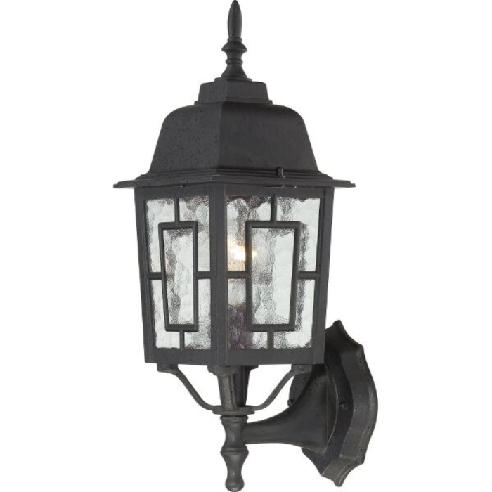 Satco Banyan Outdoor Wall Light (Black) 17 in.