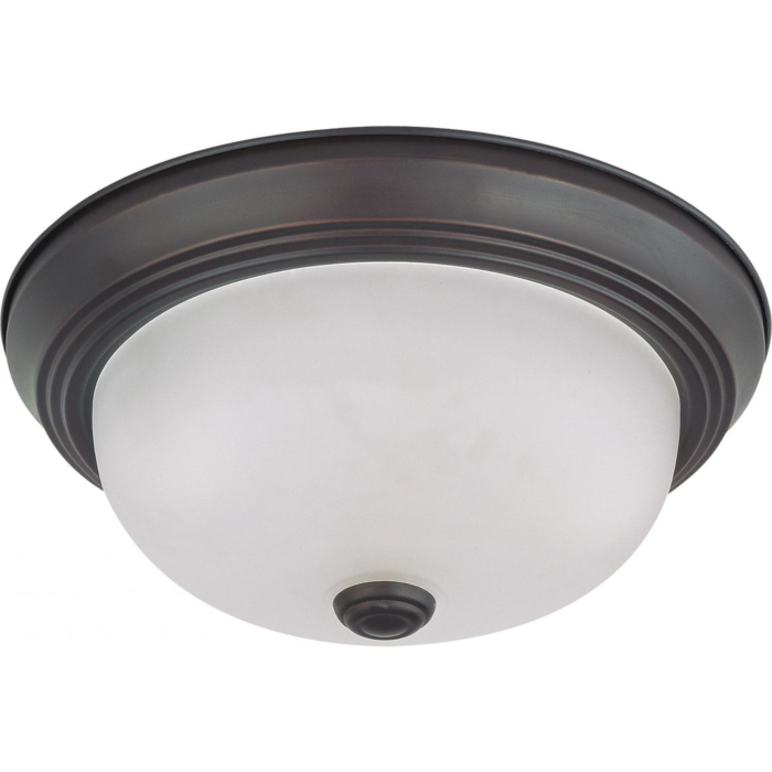 Satco Flush Mount Ceiling Light (Mahogany Bronze) 11 in.