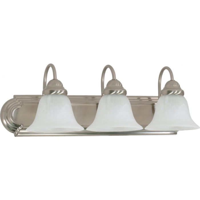 Satco 3-Light Ballerina Vanity (Brushed Nickel) 24 in.