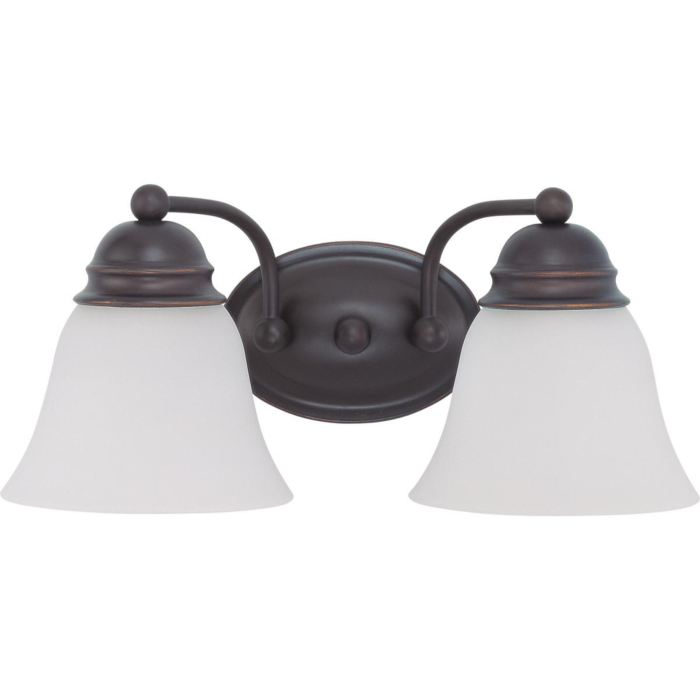Satco Empire 2-Light Vanity (Mahogany Bronze) 15 in.