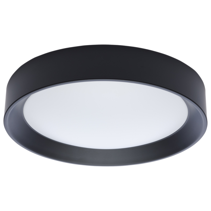 Satco Selene - 13 Inch LED Flush Mount - CCT Selectable - Black Finish