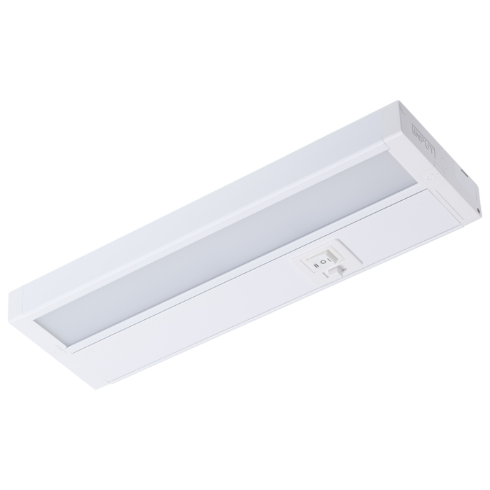 Satco 6.5 Watt - 11 Inch LED White Under Cabinet Light - 3K/4K/5K CCT Selectable - 50000 Hours - White Finish