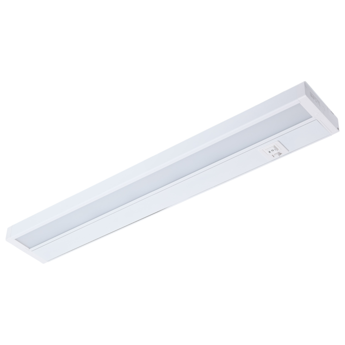 Satco 13 Watt - 22 Inch LED White Under Cabinet Light - 3K/4K/5K CCT Selectable - 50000 Hours - White Finish