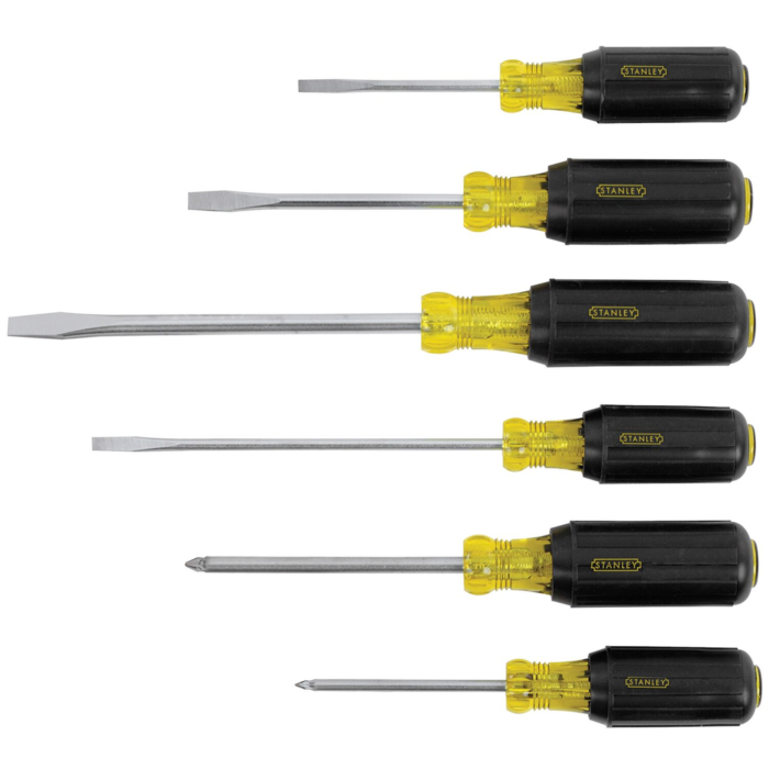 Stanley Vinyl Grip Screwdriver Set (6pc)