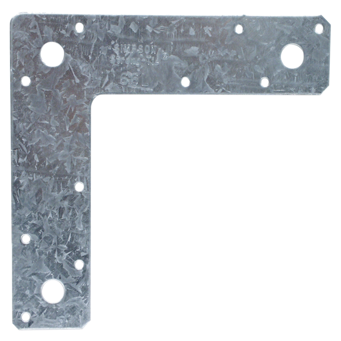 Simpson Strong-Tie 66L 14 Gauge Galvanized L Strap - 6 in. x 6 in.