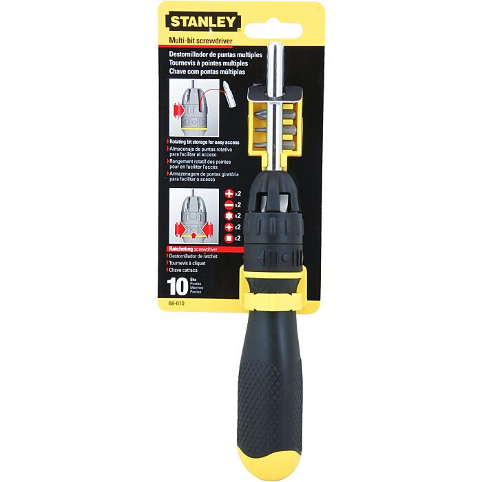 Stanley 10-in-1 Multi-Bit Ratchet Screwdriver