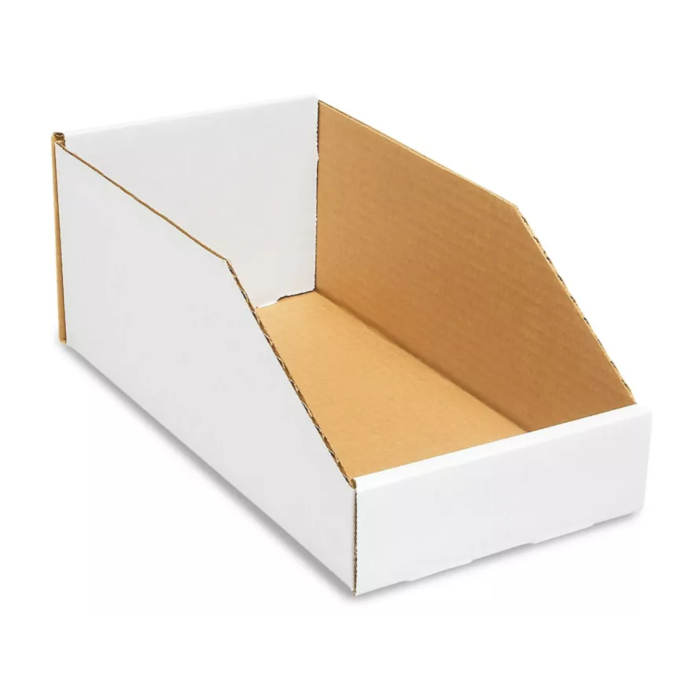 Corrugated Parts Bins - 6" x 12" x 4-1/2"