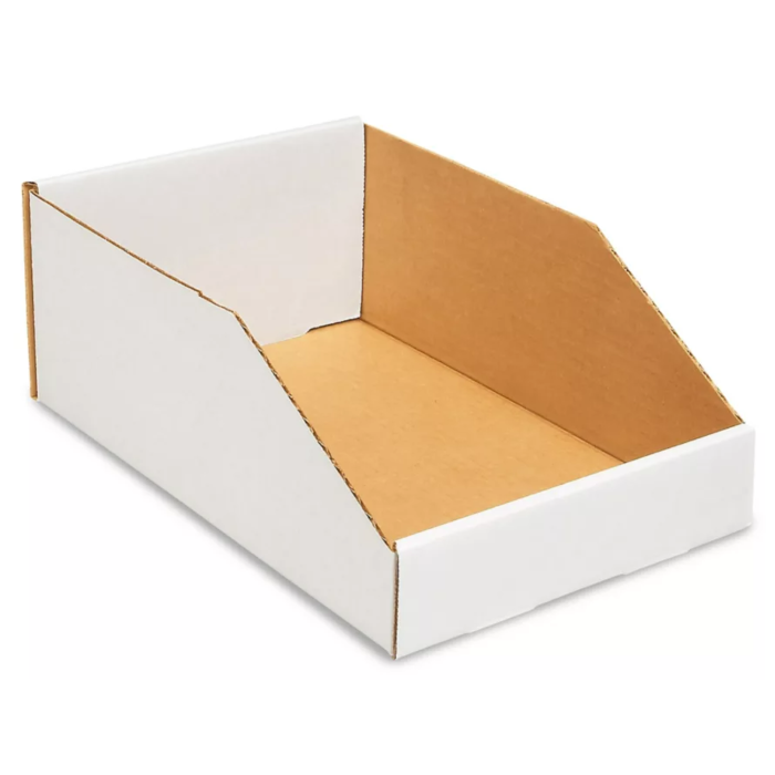 Corrugated Parts Bins - 8" x 12" x 4-1/2"
