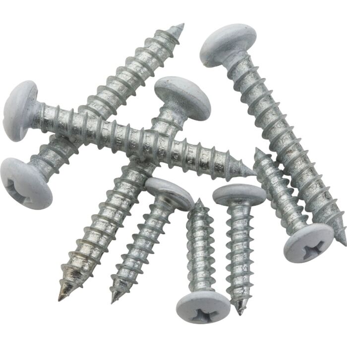 National Hardware Phillips Pan Head Wood Screw,White (8 pc)