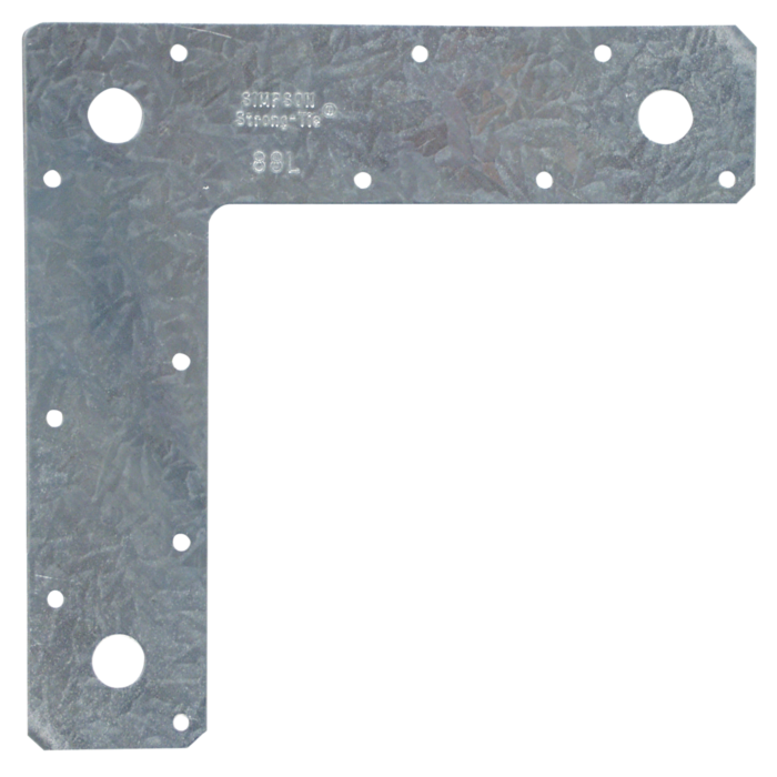 Simpson Strong-Tie 88L 14 Gauge Galvanized L Strap - 8 in. x 8 in.