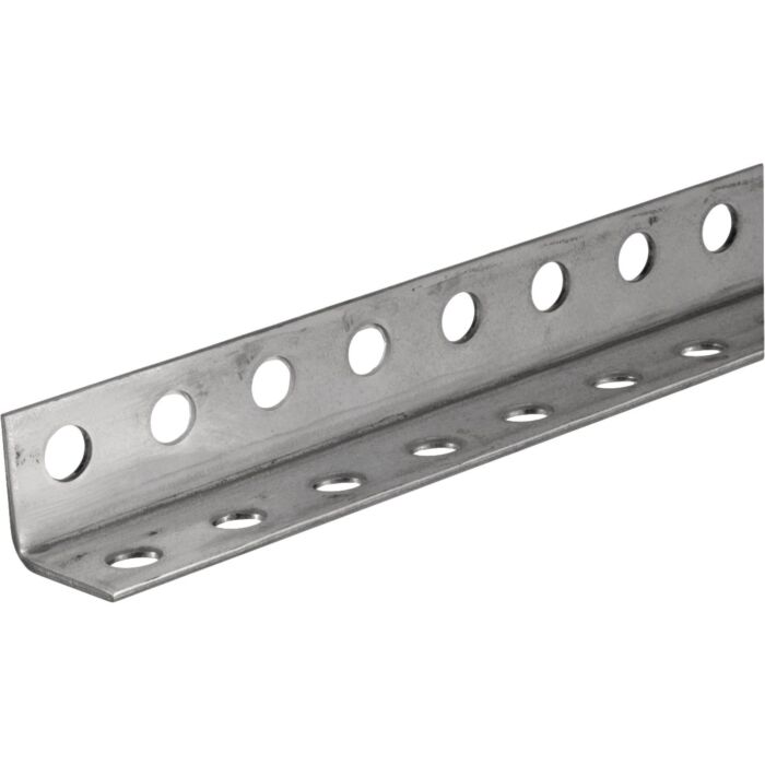 HILLMAN Hillman Steelworks Zinc-Plated 1-1/4 In. x 6 Ft. Perforated Steel Angle