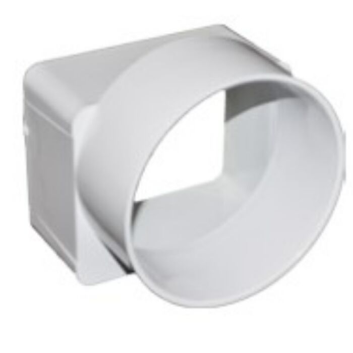 Jones Stephens 4 x 6 x 6 in DS x Hub PVC Flush-fit Offset Downspout Adapter